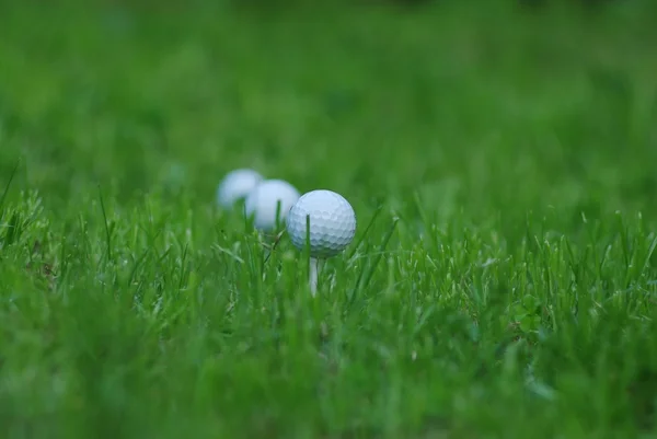 Drie golfballen — Stockfoto