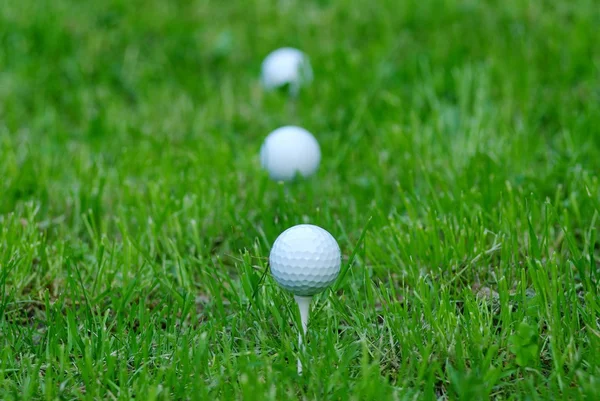 Bolas de golfe branco — Fotografia de Stock