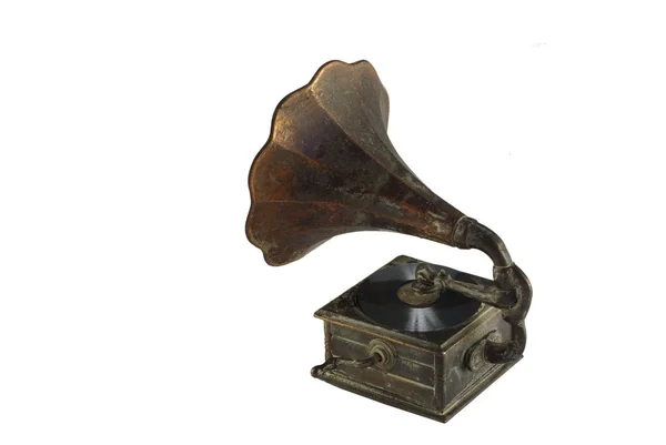 Старий грамофон — стокове фото