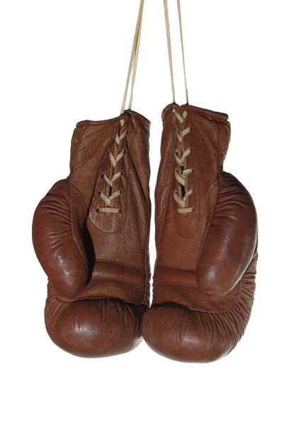 Gamla boxningshandskar — Stockfoto