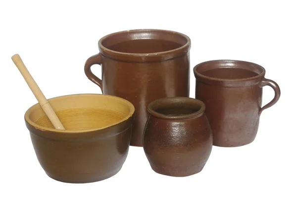 Dish stoneware clay — Stock Photo, Image