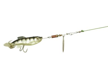 Gum and metal angling bait