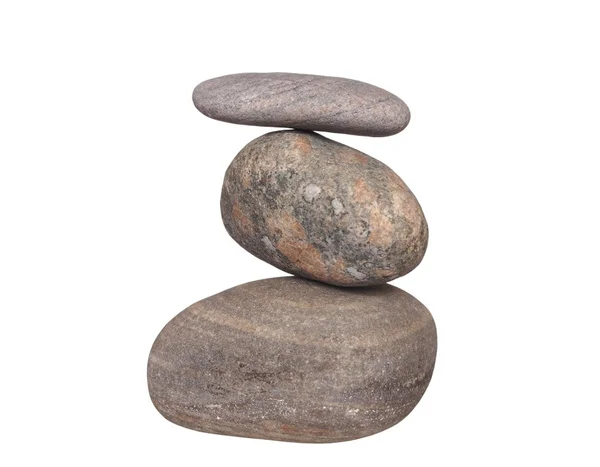 3 つの石をピラミッドします。 — ストック写真