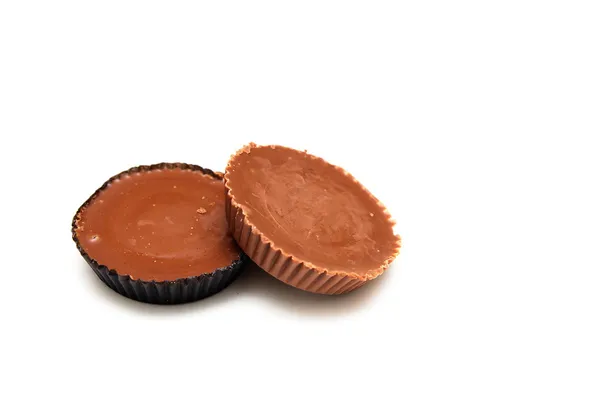 Chocolate Covered Peanut Butter Cups — Stock Photo, Image