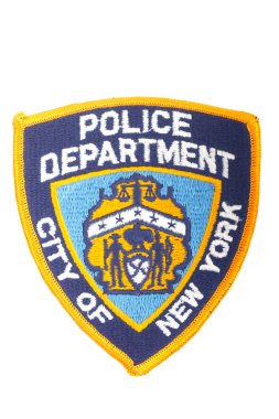 New York City Police Patch on White clipart