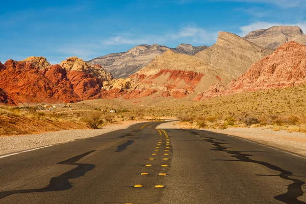 stock image Centerline Into Distant Mountains