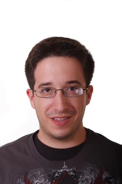 stock image Young Man in Glasses Looking Left