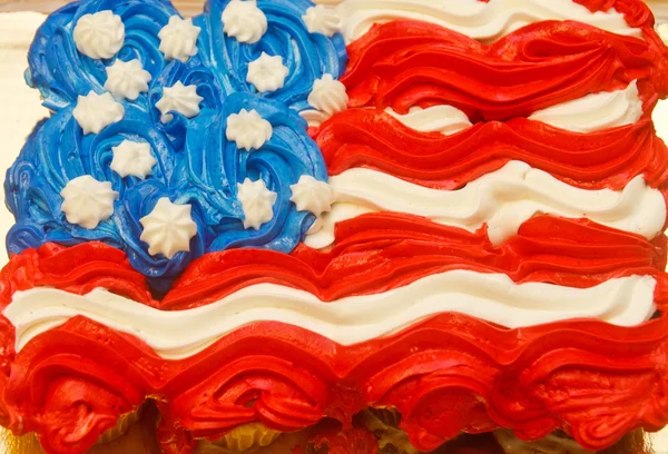 Vierde van juli cupcakes — Stockfoto