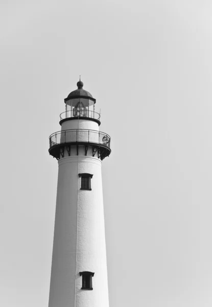 白と黒の煉瓦灯台 — ストック写真