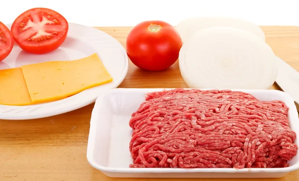 Stock image Hamburger Ingredients