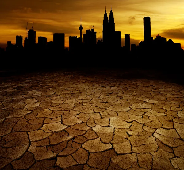 Globale opwarming van de aarde concept afbeelding — Stockfoto