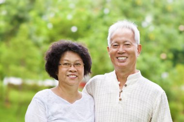 Asian Senior Couple clipart