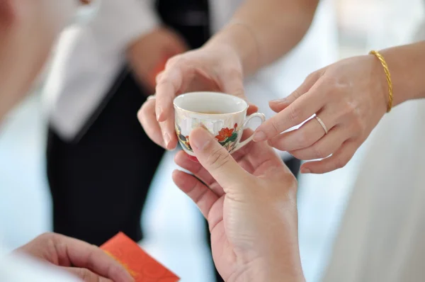 Chinese thee huwelijksceremonie — Stockfoto