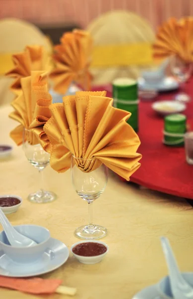 Banquete boda mesa ajuste —  Fotos de Stock