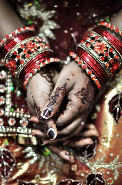 Henna ręce — Zdjęcie stockowe