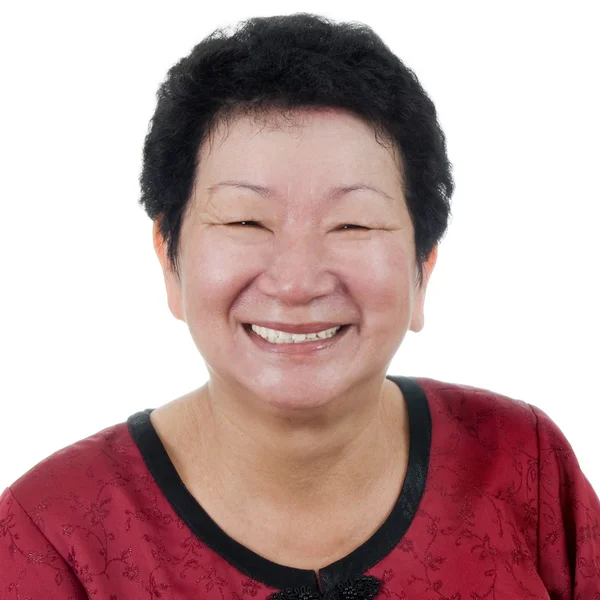 Glad äldre kvinna. — Stockfoto