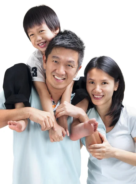 Šťastná asijská rodina — Stock fotografie