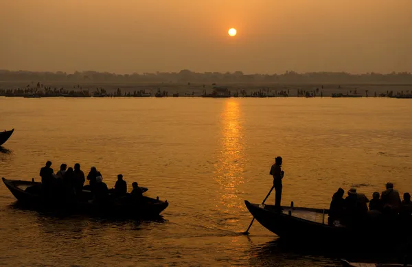 Rzeki ganges, Indie — Zdjęcie stockowe
