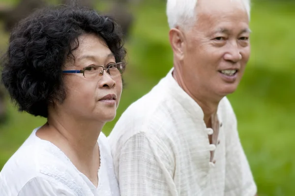 Asijské starší pár — Stock fotografie