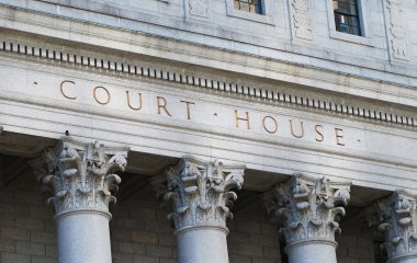 The words Court House outside the Supreme Court clipart