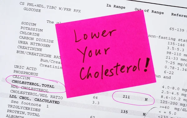 Lägre kolesterol begreppet bättre hälsa — Stockfoto