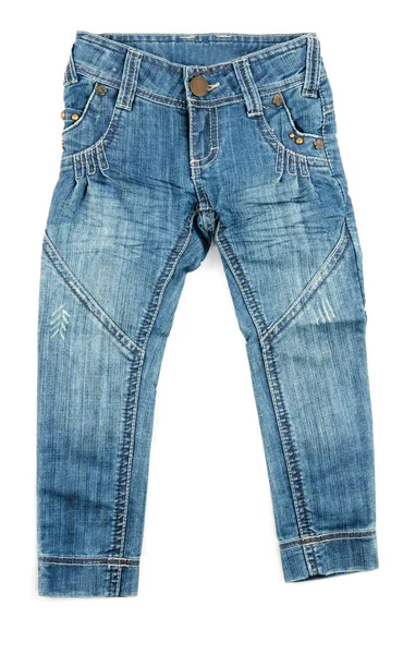 Dětské kalhoty džíny — Stock fotografie