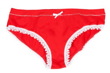 Female red panties clipart