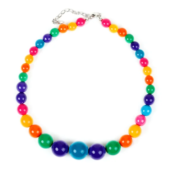 Colored plastic beads — Stock Photo, Image