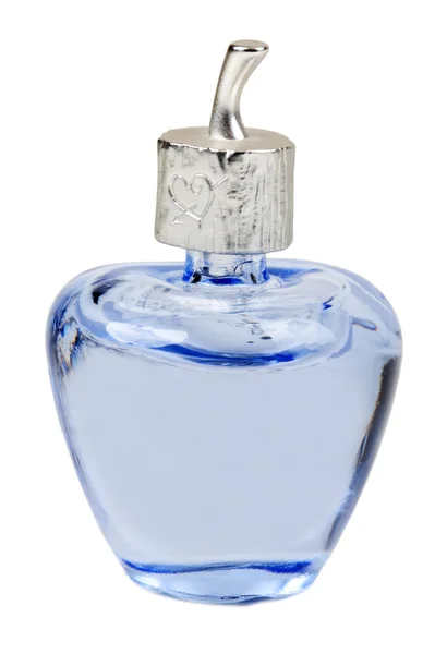 Blue perfume bottle — Stock Photo, Image
