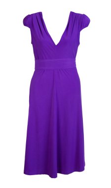 Purple women's dress clipart