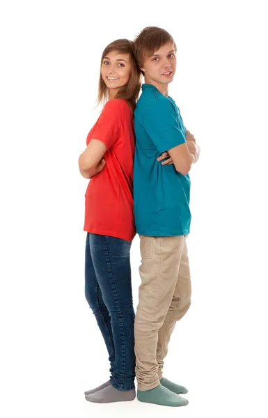 Pair of teenagers — Stock Photo, Image