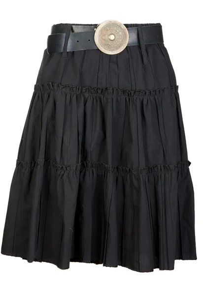 Black fabric ladies skirt — Stock Photo, Image