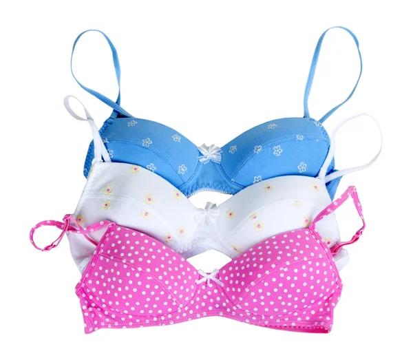 Three colored bra — Stock Photo, Image
