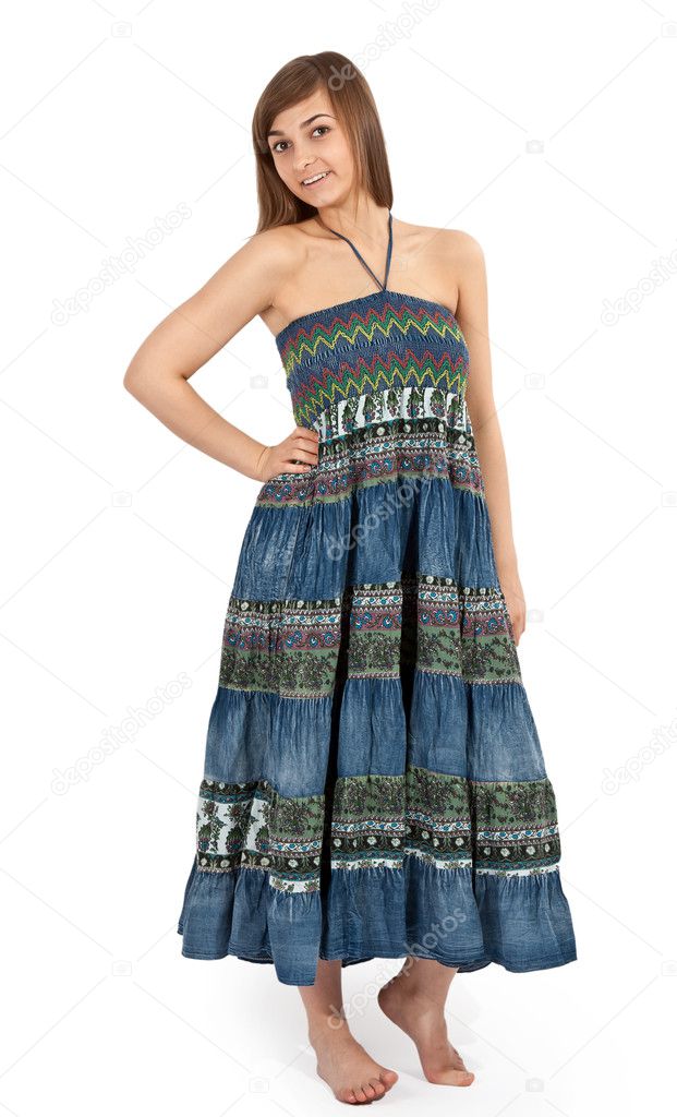 jeans sarafan dress
