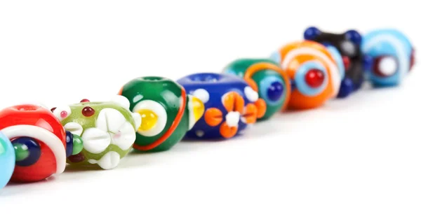 Perles de verre coloré main — Photo