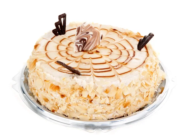 Cream cake with chocolate — Stock Photo, Image