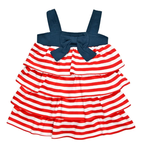 Baby striped dress — Stock Photo, Image