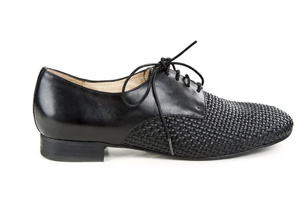 Elegáns fekete bőr cipő — Stock Fotó