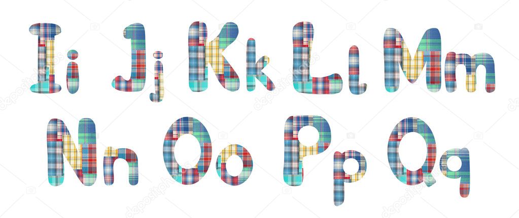 Collage Alphabet Letters I J K L M N O P Q Stock Photo Image By C Ruslan