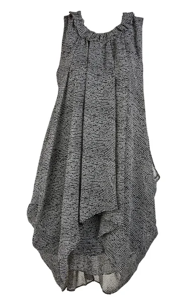 Vestito grigio ed elegante da donna — Foto Stock