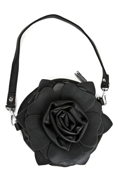 Leather handbag in the shape of roses — Stock Photo, Image