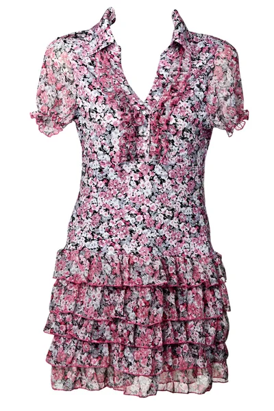 Женское платье с цветочным узором — стоковое фото
