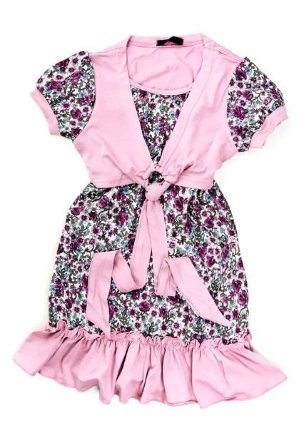 Bawełna różowy sukienka — Zdjęcie stockowe