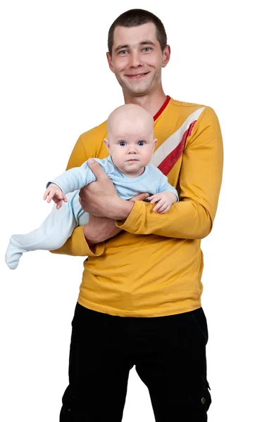 Vader met een baby — Stockfoto