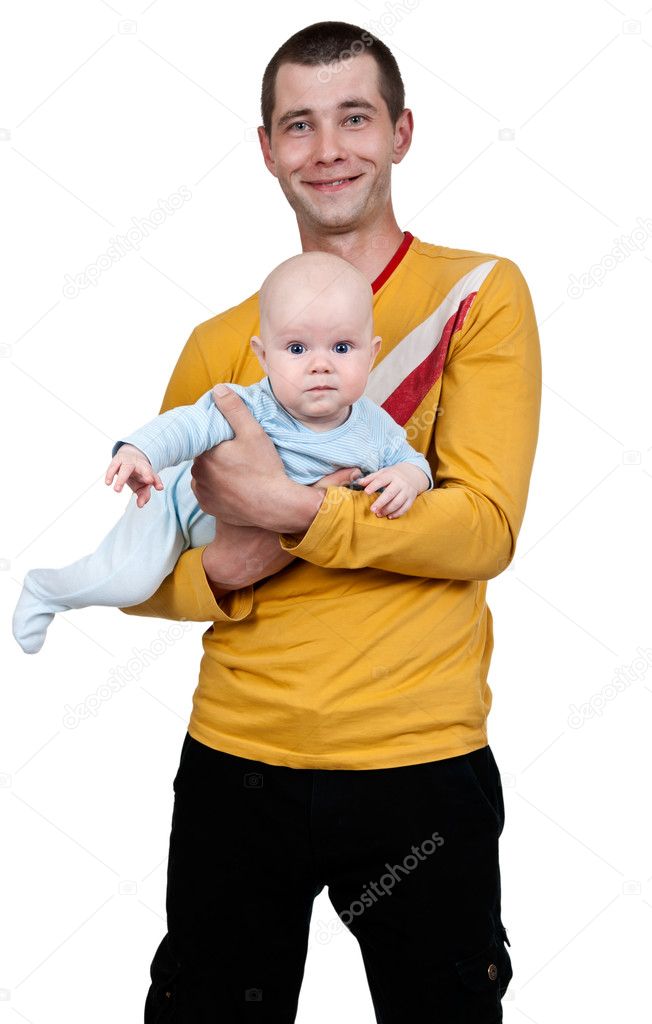 Dad with a baby