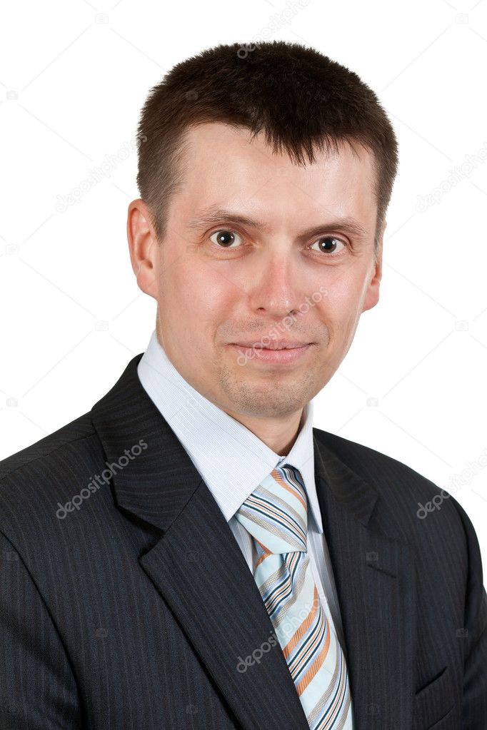 Portrait of a young handsome businessman