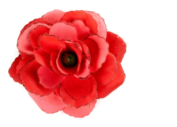 Rote Blume aus Gewebe — Stockfoto