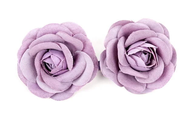 Flor roxa de tecido — Fotografia de Stock