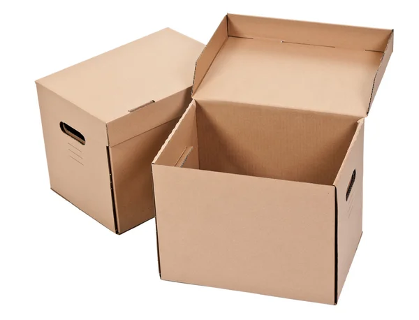 Deux boîtes en carton — Photo