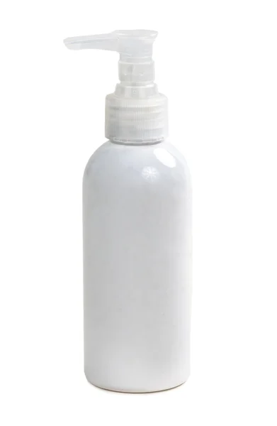 Botella de plástico de maquillaje — Stok fotoğraf